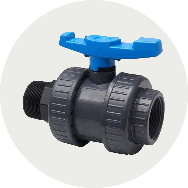 2022 Original All Size Grey Body Union Ball Valve