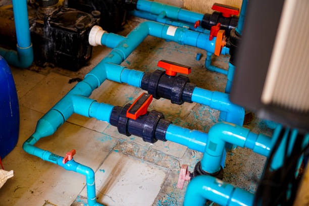 A well-maintained PVC ball valve working flawlessly after years of use in an industrial setting