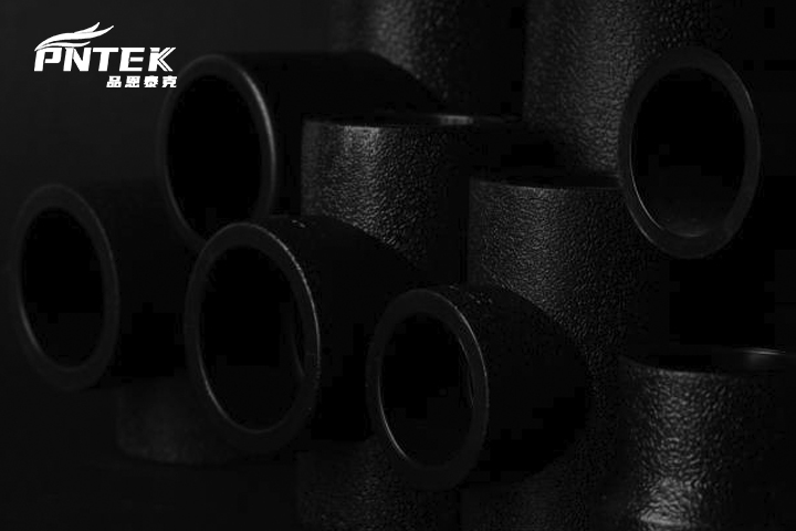 HDPE Butt Fusion Joint A close-up of a completed HDPE butt fusion joint, showing the characteristic double bead