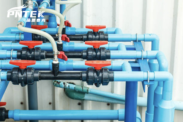 A step-by-step diagram showing the correct installation process for a true union ball valve