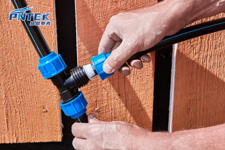 Pressure Rating on a PP Compression Fitting A PP compression fitting clearly marked with "PN16" on its body