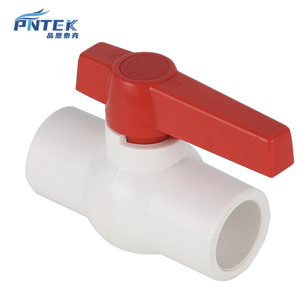 Qapalı Pntek top klapanlı PVC boru sisteminə qoşulmuş təzyiqölçən