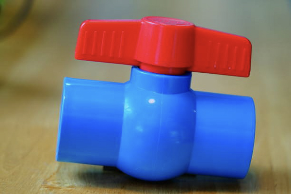 A Pntek valve shown in a cutaway view highlighting the simple ball and durable PTFE seats