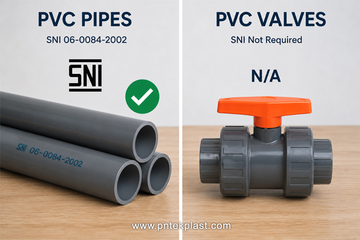 SNI Certification for PVC Pipes vs Valves