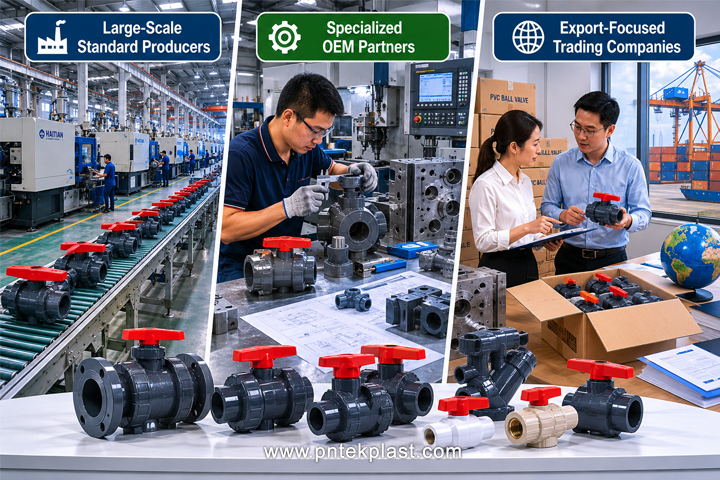 Types of PVC Valve Suppliers in China different types of factories and production lines