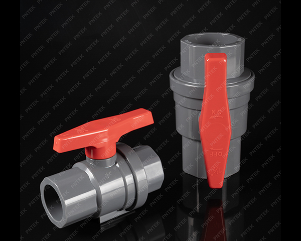A picture of a formal purchase order with the item listed as '2-Piece PVC Ball Valve'